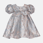 Celeste Metallic Jacquard Party Dress - Image 