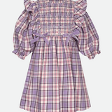 Violette Smocked Plaid Dress - Image 