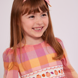Autumn Smocked Dress with Headband - Image 