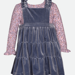 Jenna Velvet Jumper Dress Set - Image 