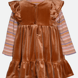 Julia Velvet Jumper Dress Set - Image 