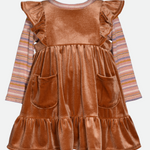 Julia Velvet Jumper Dress Set - Image 