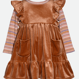 Julia Velvet Jumper Dress Set - Image 