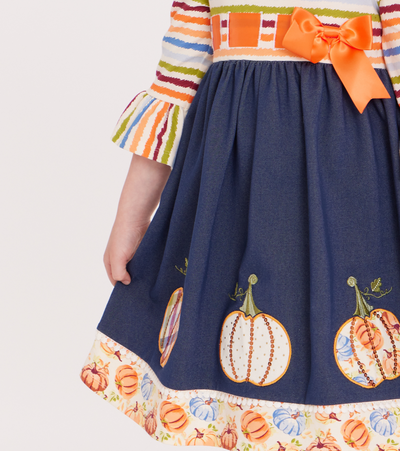 Lorelei Denim Pumpkin Dress