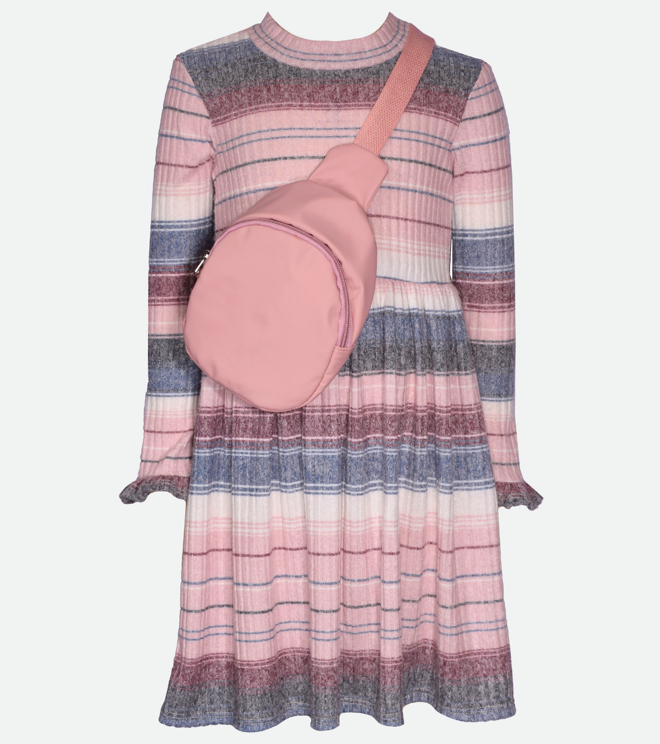 Bonnie Jean Long Sleeve Drop Waist Dress Bonnie Jean Long Sleeve Drop Waist  Dress