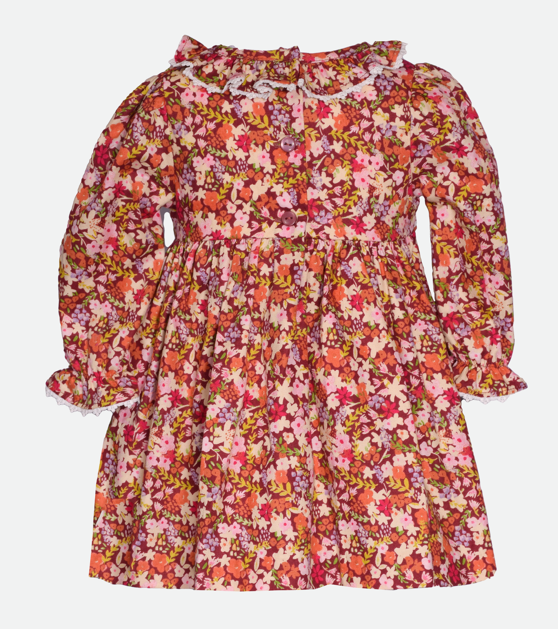 Baby girl long best sale sleeve smocked dress