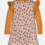 Janie Animal Print Jumper Dress Set - Image 