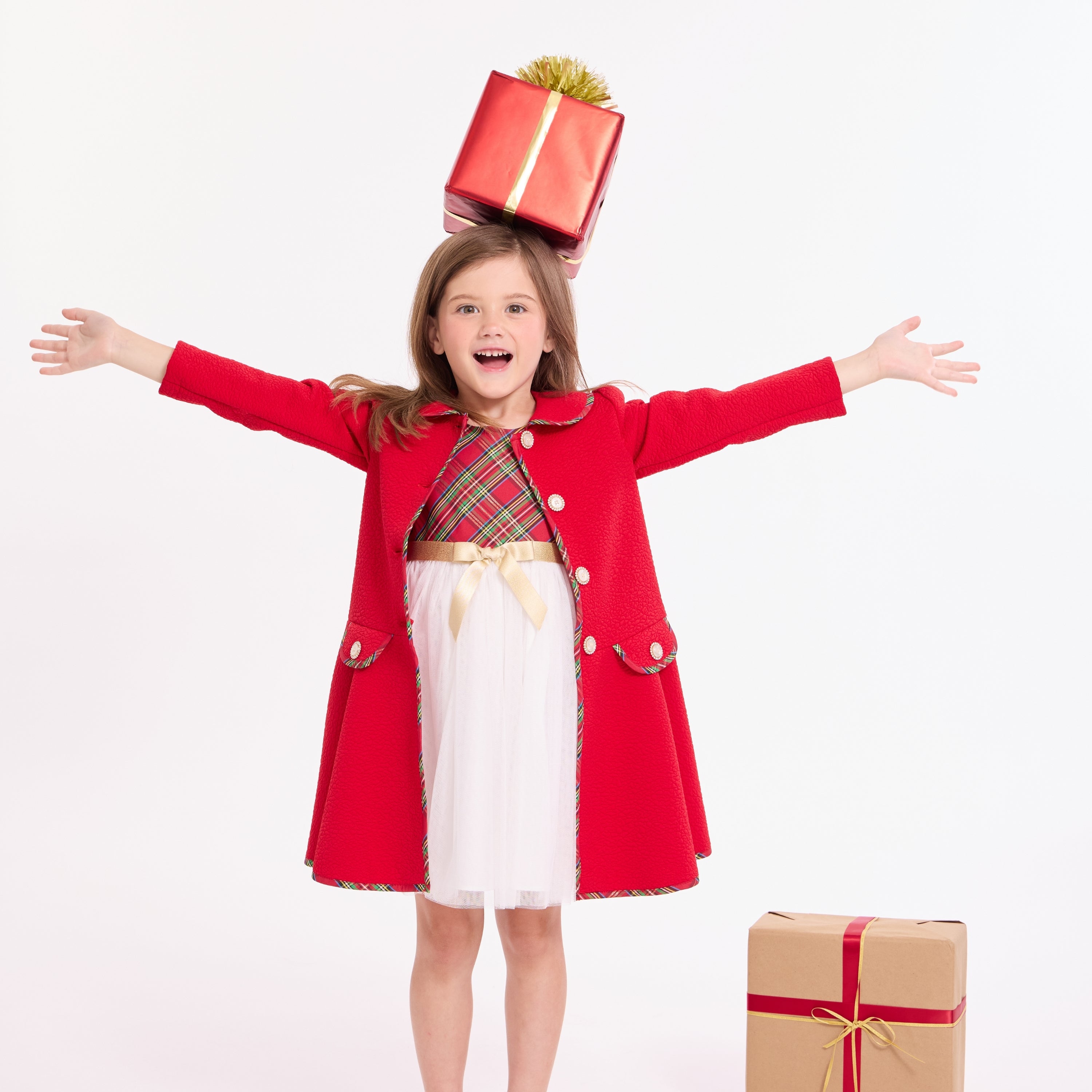 Kennedy Plaid Coat Set