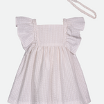 Carrie Seersucker Dress with Headband - Image 