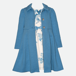 Elodie Floral Knit Coat Set - Image 
