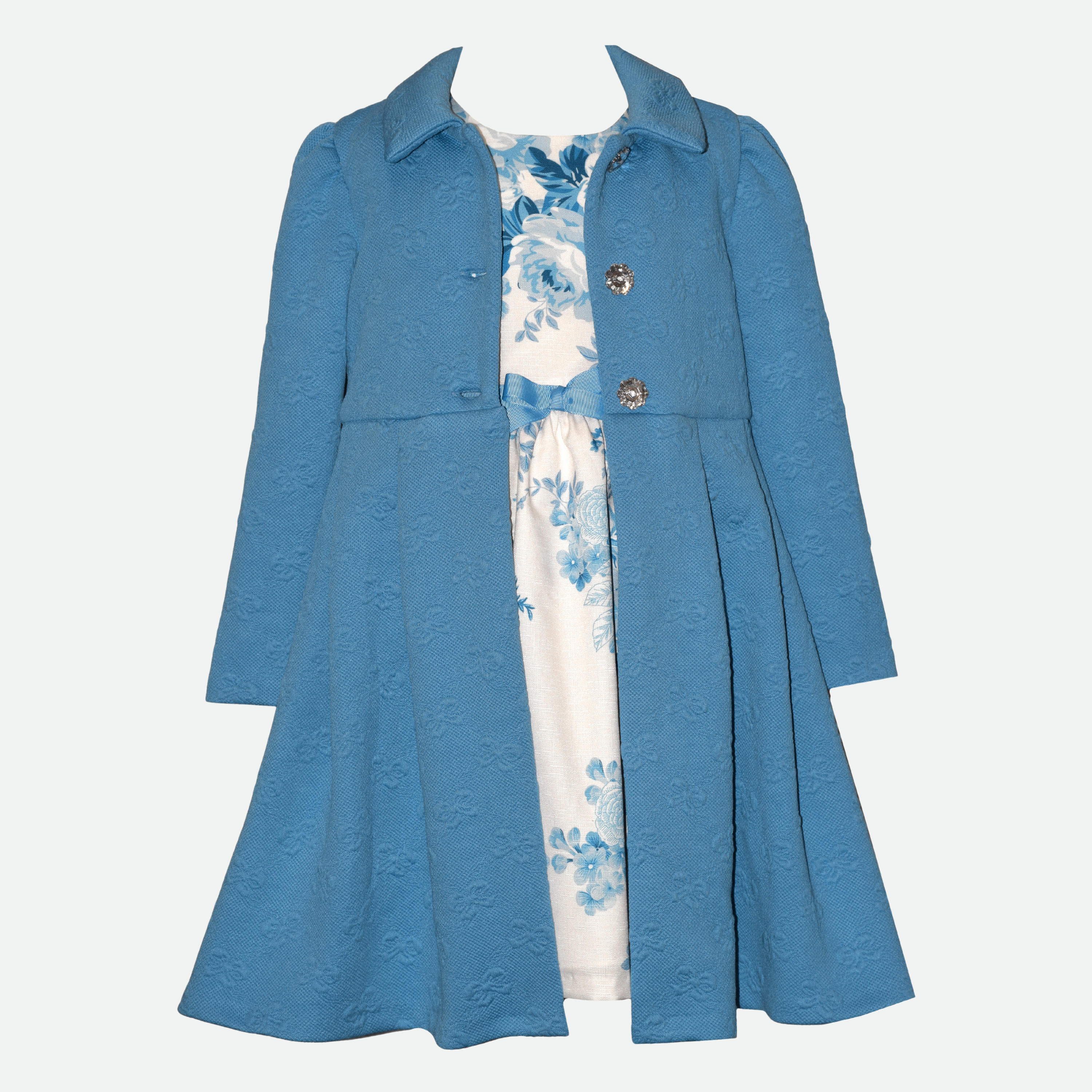 Elodie Floral Knit Coat Set