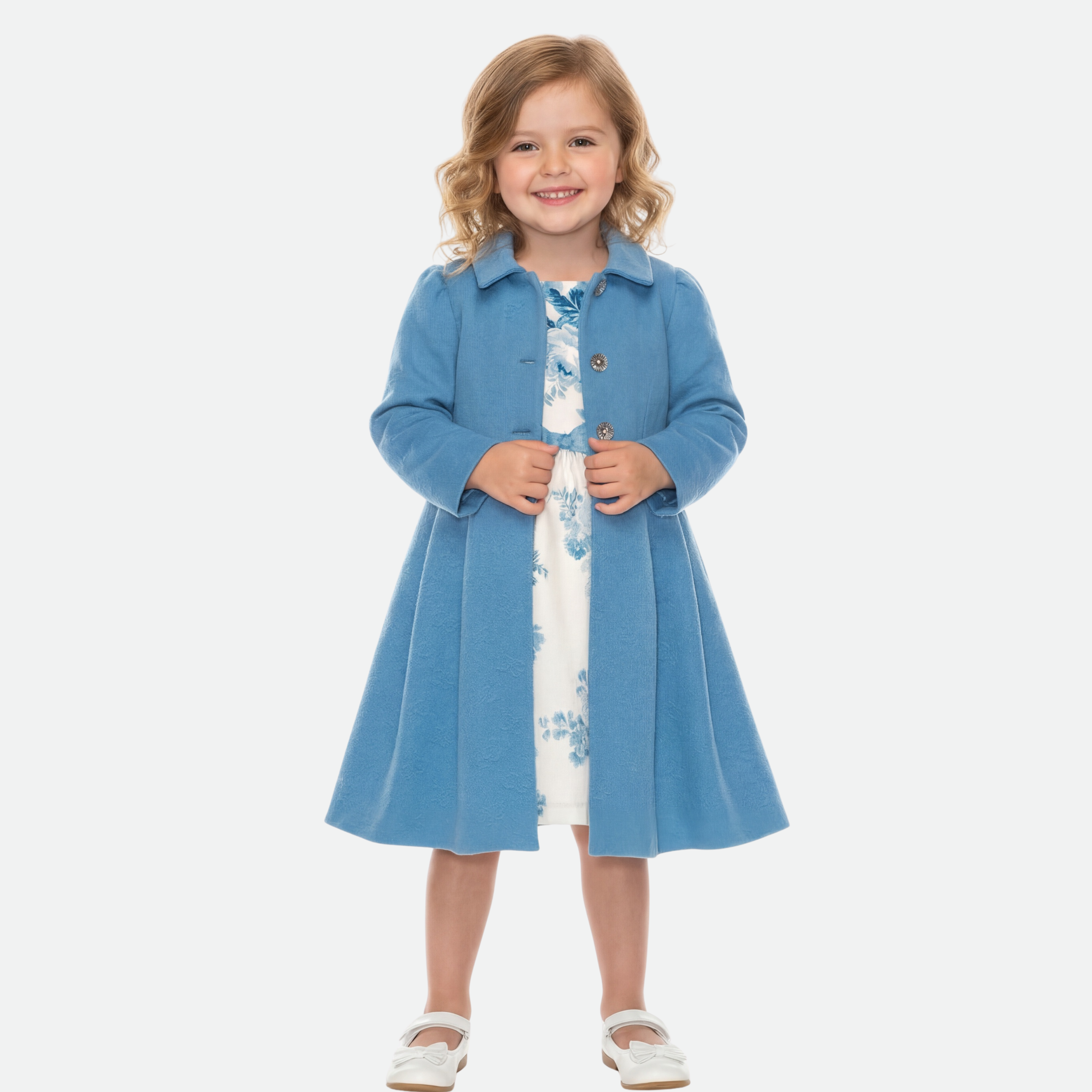 Elodie Floral Knit Coat Set