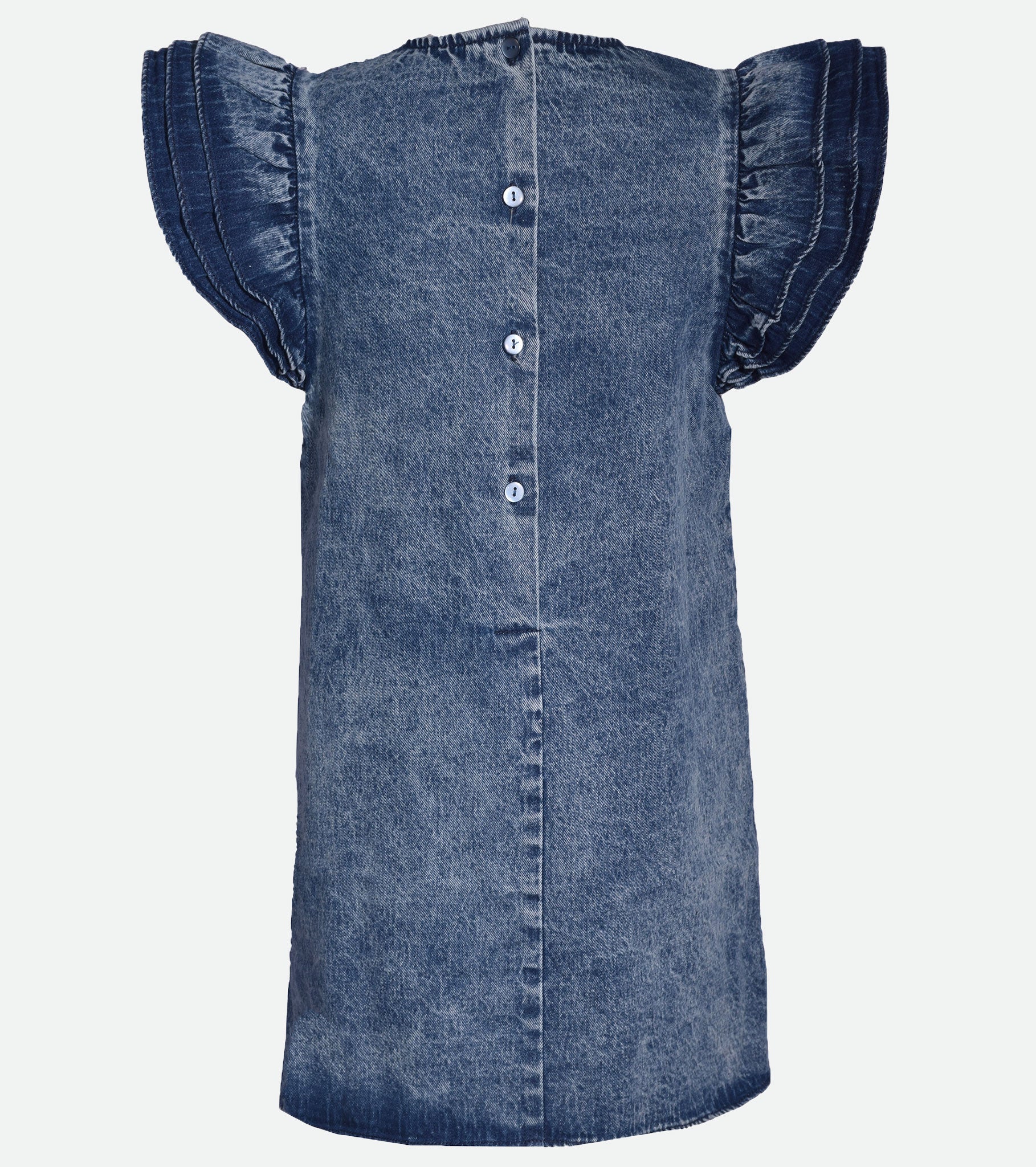 Baby Girl Jeans Denim Dresses Cute Fashion Double Layer Turn Down Lace  Collars Kids Dress For Toddler Girls From Zzj8, $16.09 | DHgate.Com