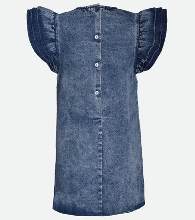 Levi's® Toddler Girls' Flutter Sleeve Summerwind Denim Dress - Blue : Target