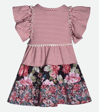 Georgie Mixed Print Dress