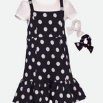 Jessie Knit Jumper Dress with Scrunchies - Image 