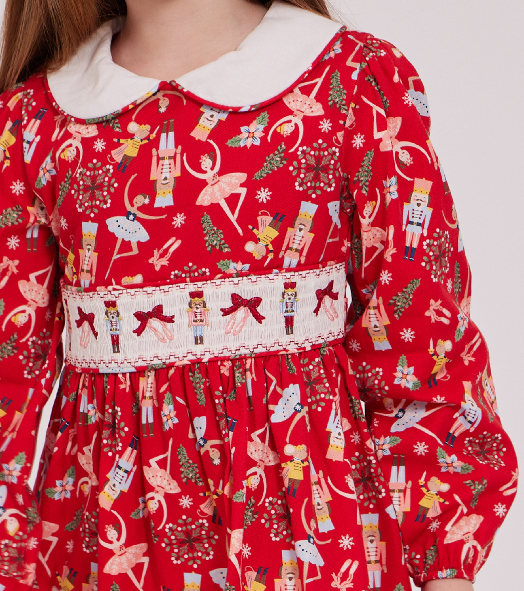 Bonnie Jean Christmas Dress Red Nutcracker Ballet Holiday Dress for Baby Toddler and Little Girls