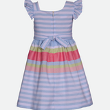Hannah Linen Stripe Dress - Image 