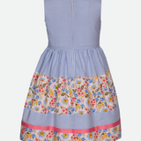 Sadie Mixed Print Dress with Bag - Image 