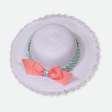 Bea Floral Party Dress with Hat - Image 