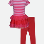 Valentine Ballerina Legging Set - Image 