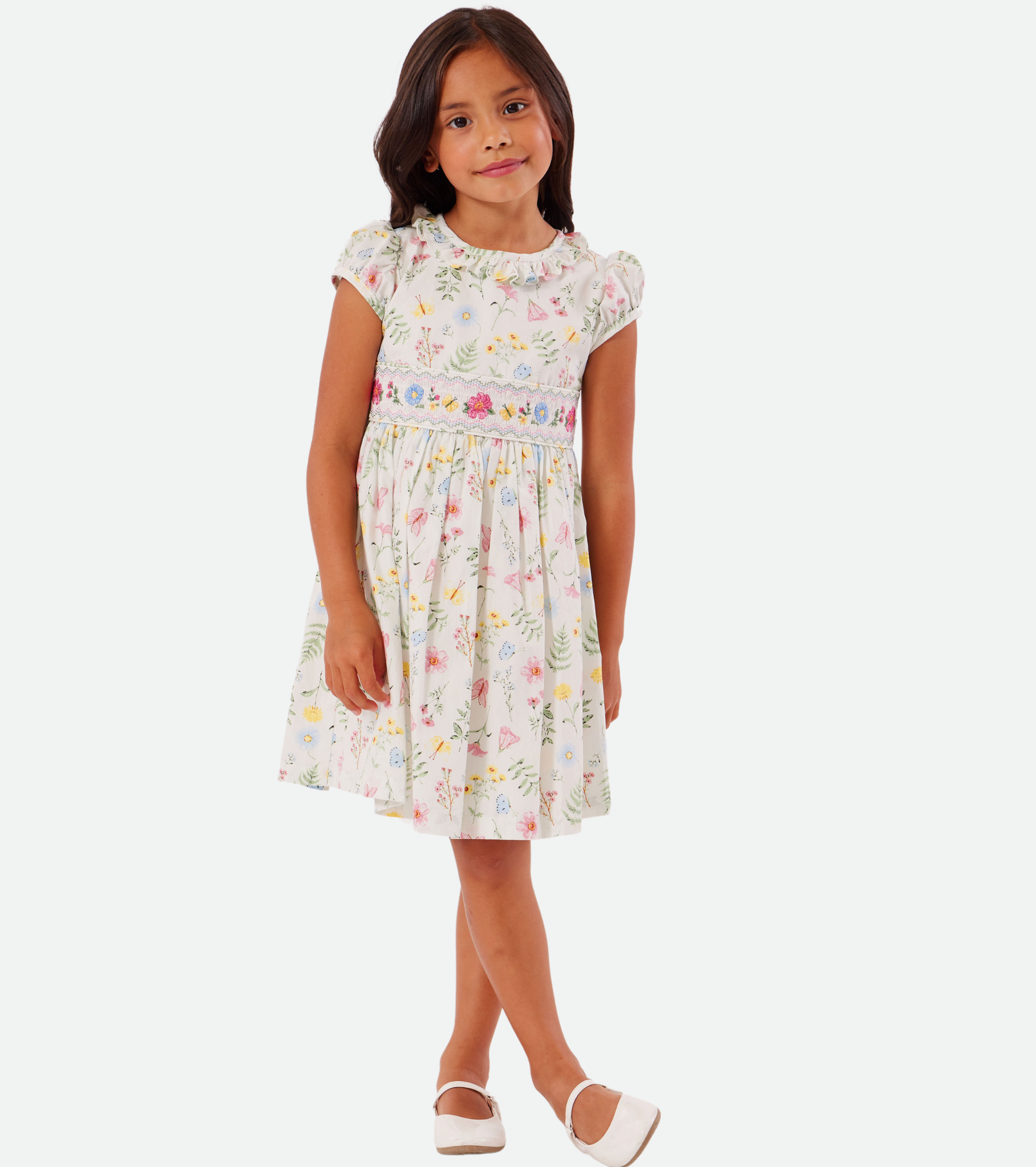 Magnolia Floral Smocked Dress