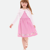 Pippa Gingham Bunny Dress with Cardi - Image 