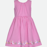 Pippa Gingham Bunny Dress with Cardi - Image 