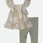 Beatrice Floral Capri Legging Set - Image 