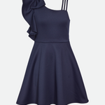 Kylie Ruffle Shoulder Skater Dress - Image 