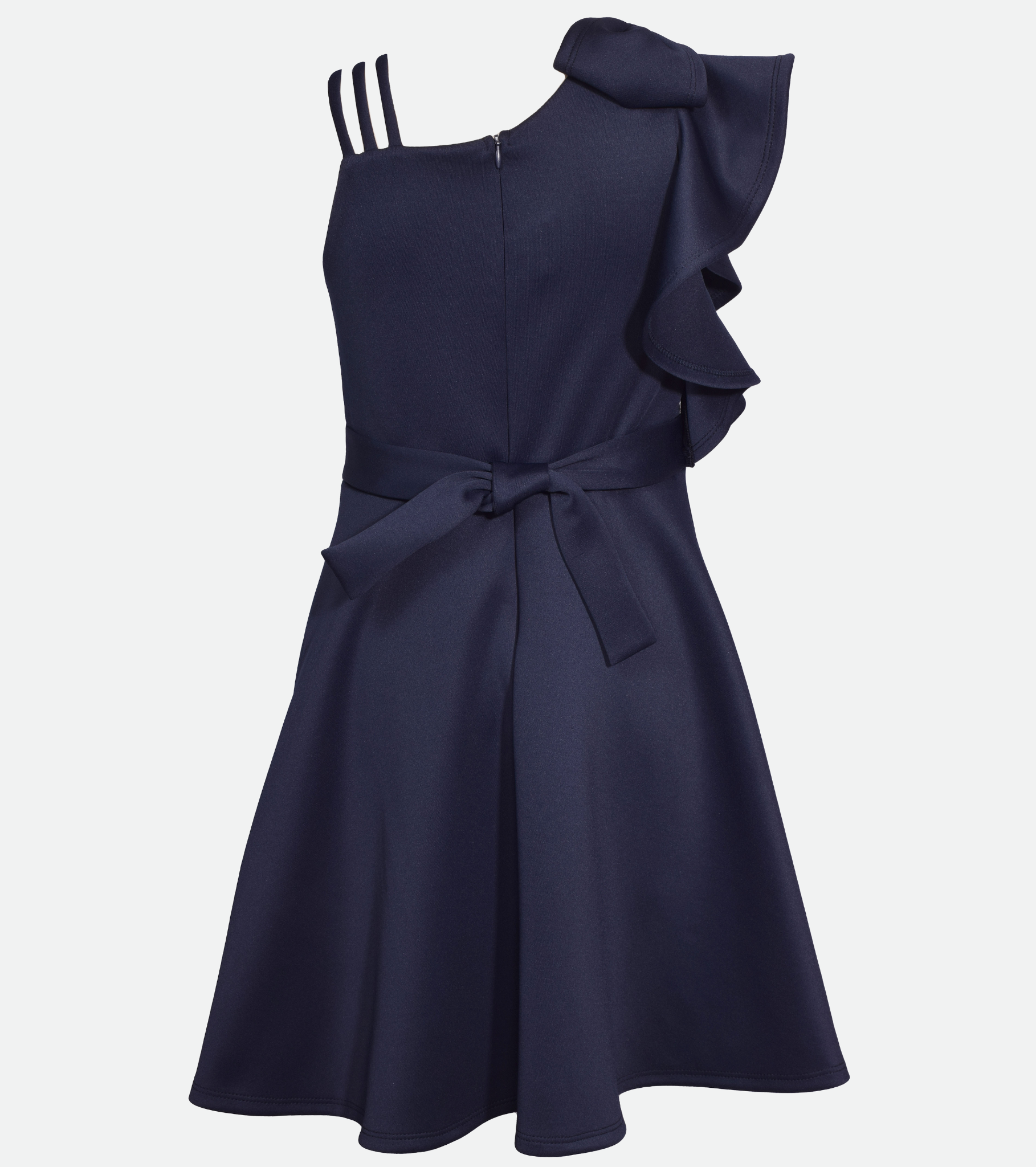 Kylie Ruffle Shoulder Skater Dress