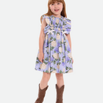 Demi Smocked Pinafore Dress - Image 