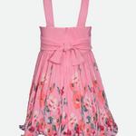Delaney Floral Pleated Party Dress - Image 