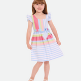 Hannah Linen Stripe Dress - Image 