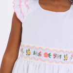 Paige Smocked Flutter Sleeve Dress - Image 