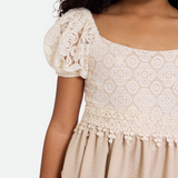 Cameron Puff Sleeve Midi Dress - Image 