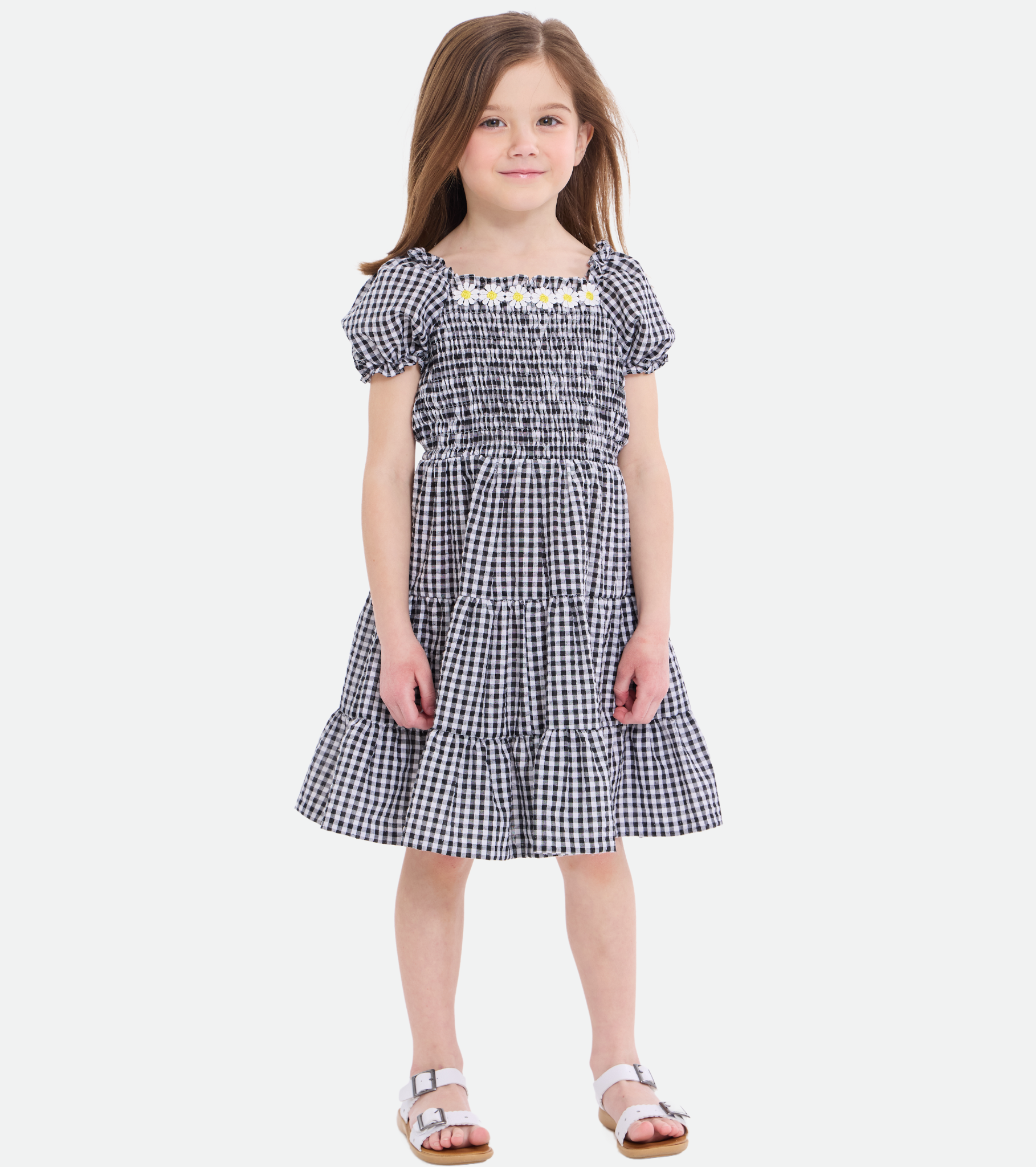 Daisy Peasant Dress with Bag