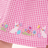 Pippa Gingham Bunny Dress with Cardi - Image 