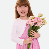 Pippa Gingham Bunny Dress with Cardi - Image 