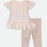 Lina Smocked Bunny Legging Set - Image 
