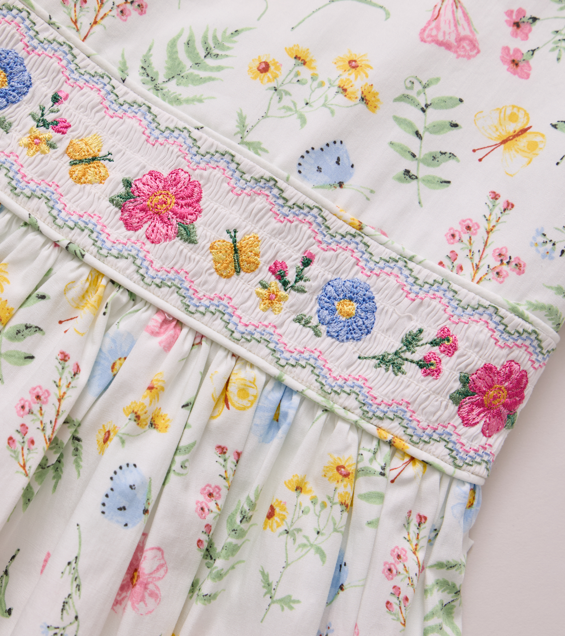Magnolia Floral Smocked Dress