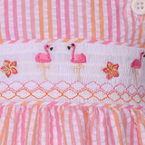 Flamingo Smocked Sundress - Image 