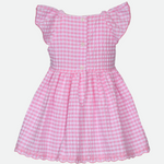Zoey Embroidered Gingham Dress - Image 