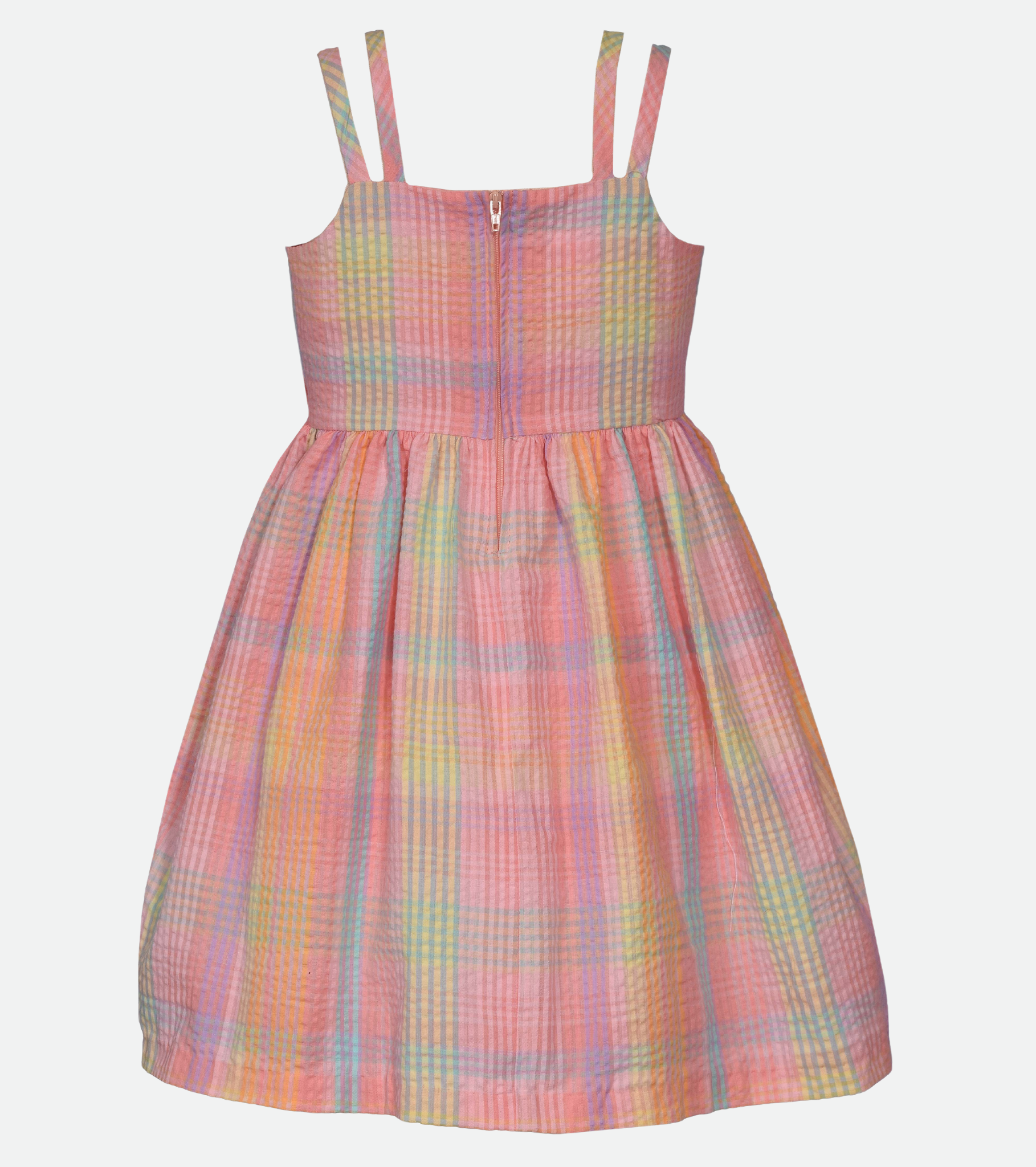 Evelyn Plaid Dress