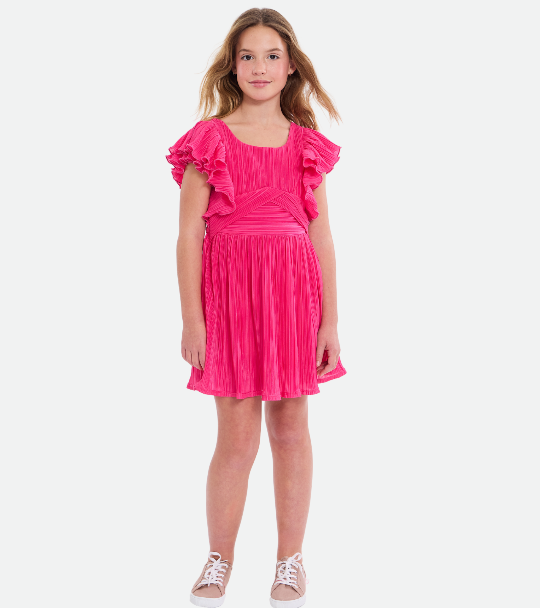 Maddie Pleated Skater Dress