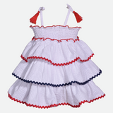 Parker Seersucker Tassel Dress - Image 