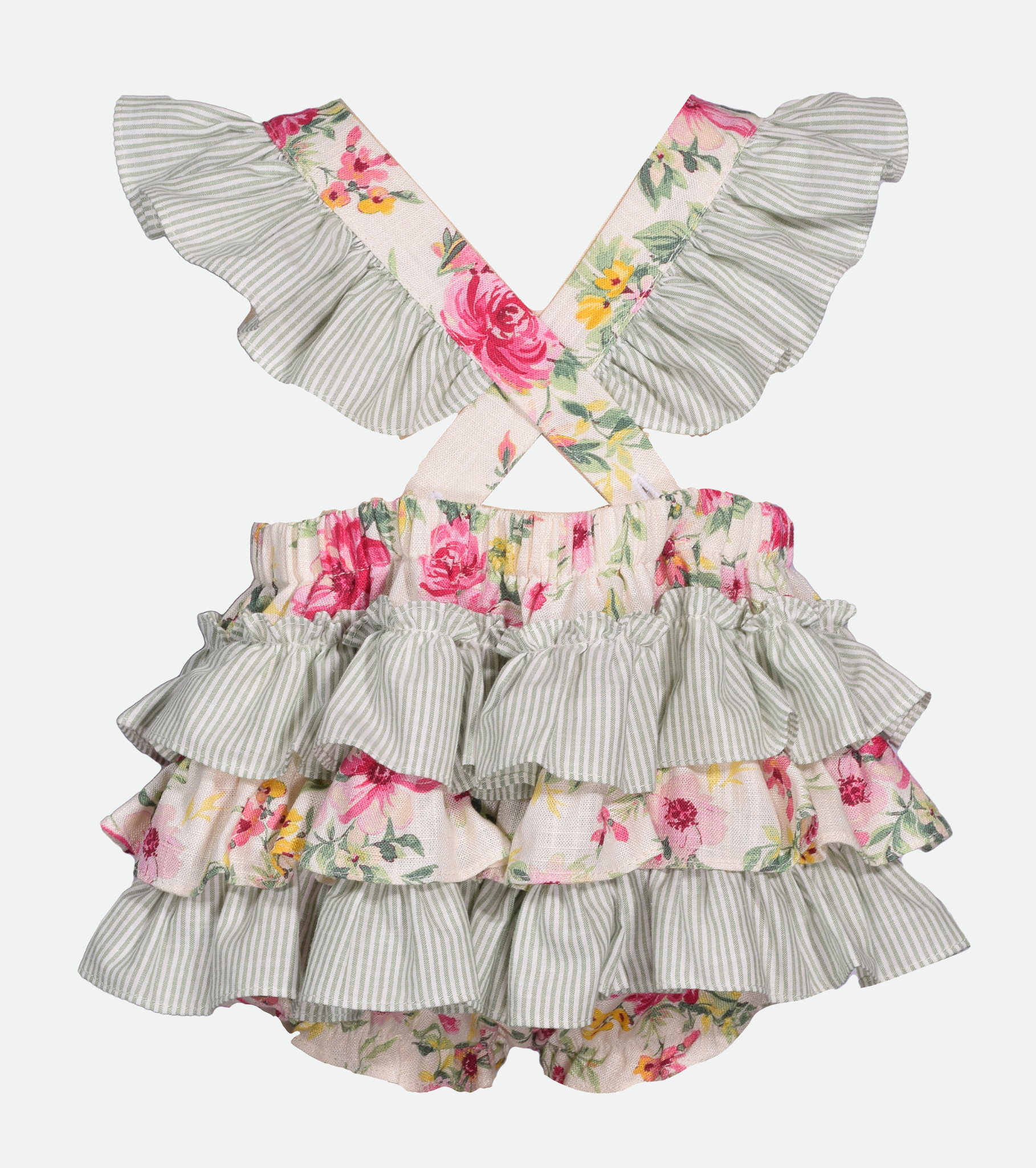 Cami Floral Ruffled Bubble