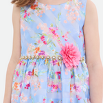Lottie Floral Stripe Party Dress - Image 