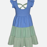 Becca Color Block Dress with Scrunchies - Image 