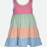 Tori Striped Tier Sundress - Image 